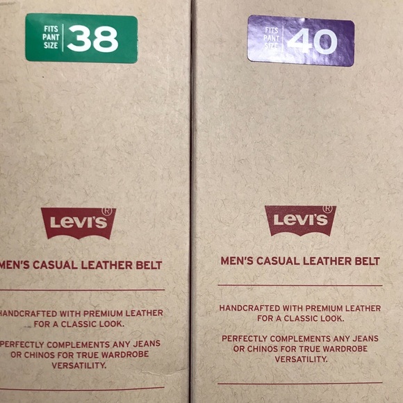 Brand New Levi’s Men’s Casual Leather Belt - Picture 3 of 5
